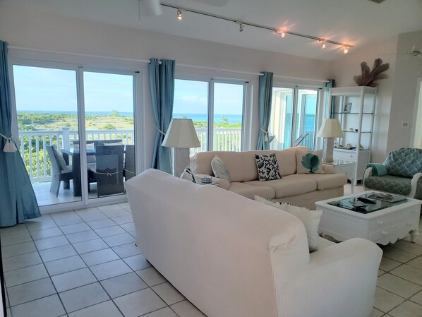 Ocean views from the living area 