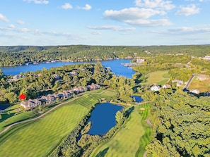 Our home on the 14th fairway of Old Kinderhook resort and very close to the lake