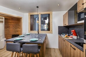 Kitchen and dining area