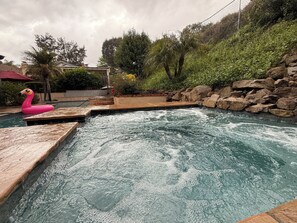 Evenings are better when spent in a warm, bubbling spa