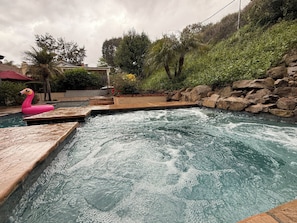 Evenings are better when spent in a warm, bubbling spa