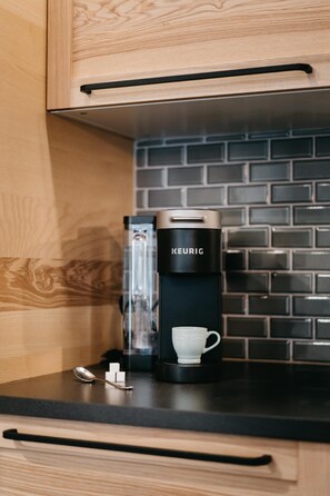 Locally roasted coffee is provided