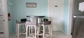 Dining table in kitchen