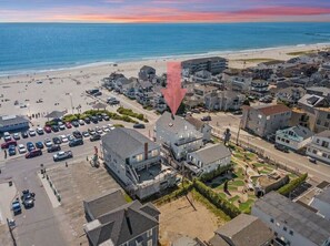 Aerial view of "The Americana", directly across the street from the beach