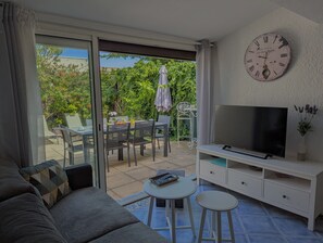 living room with terrace access