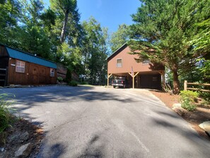 Plenty of parking in the back
