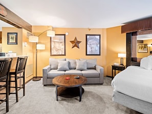Studio with 1 King and Sleeper Sofa