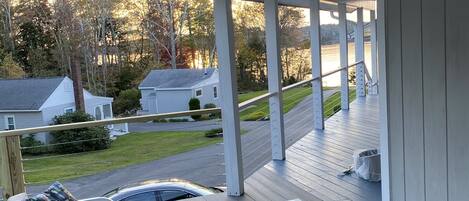 Deck with Sunset view