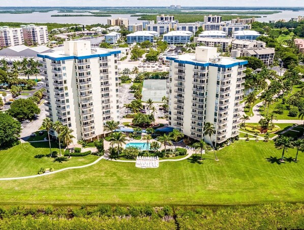 Birdseye view from water
