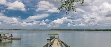 The property’s private dock 