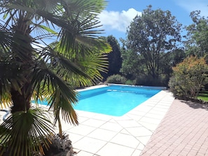 Vue sur piscine