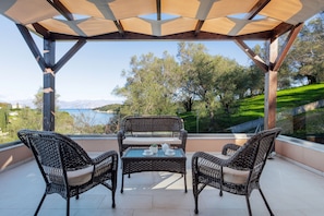Blick vom Balkon