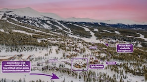 Ski in/Ski Out access aerial of Epic Retreat