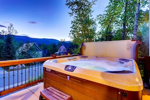 Hot tub with views