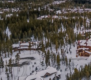 Ski access aerial for Summit at Shock Hill