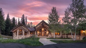 Exterior evening sunset