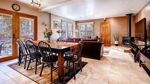 Main Level Dining area and Living room