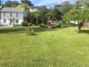 Farmhouse with large conservatory on RHS, whole walled secure garden