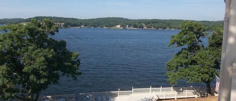 View of swimming pool and main channel from your condo