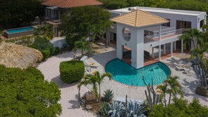 The backyard has much privacy with nature preserve on three sides