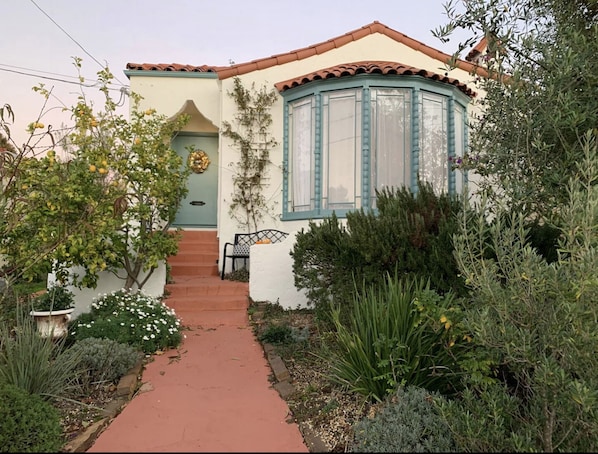 A newly remodeled Spanish Mission style home in a quiet cul-de-sac street