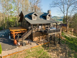 Aerial view of the property with expansive long-range southwestern views 