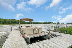 Bennington Pontoon Rental right at the dock! Ask for details!