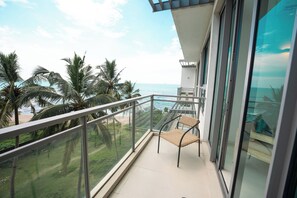 Uitzicht vanaf balkon