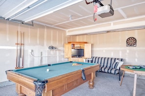 1st Floor: Garage converted into a Game Room