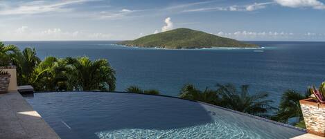 Main Terrace view over Hans Lolik, BVI's and St. John