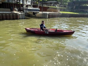 Kayak available for your use.