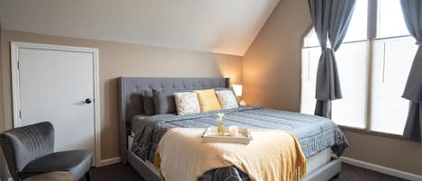 King-sized bed