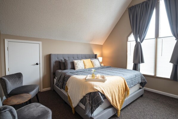 King-sized bed