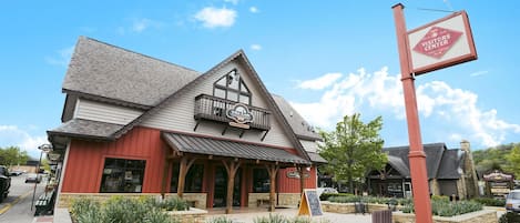 Exterior of the Brown County Visitor's Center. Wine View Rooms resides on the second floor.