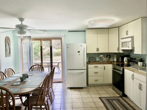 Kitchen and back deck