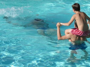Wasser, Blau, Schwimmbad, Freizeit, Sommer