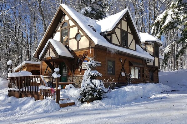 Exterior, winter.