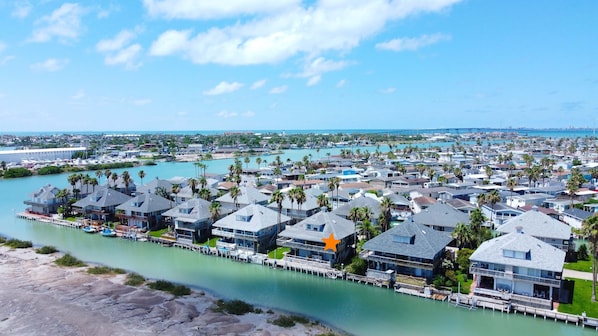 This townhouse makes for some great fishing right off your private dock. There are also no neighbors across from you.