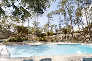 Sweet Retreat guests are welcome to enjoy use of the Heritage Villas community pool.