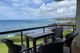 Poipu Shores 205A - Best views - Compare! miles of coastline -A/C-Fully equipped