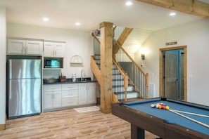 Kitchenette and Pool Table