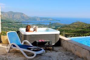 'Chilling' in the Jacuzzi