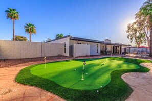 Fun 3-Hole Putting Green for Practicing Your Short Game Between Golf Rounds