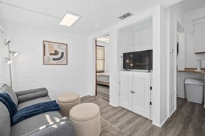Relax on the cozy sofa with complimentary Netflix on the Smart TV