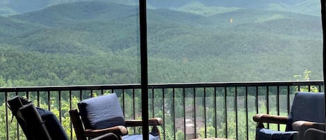 Ninety-six feet of the perfect porch to enjoy the Smoky Mountains! 