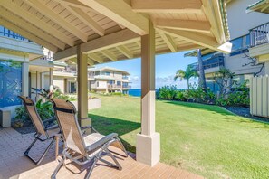 Enjoy your morning coffee on the front lanai