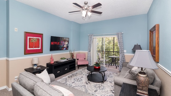 Living room with Balcony