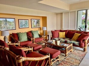 LIVING AREA WITH VOLCANO VIEWS