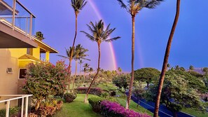 FABULOUS DOUBLE RAINBOW VIEW FROM WRAP AROUND LANAI