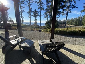 The patio is a great place for your morning coffee or a glass of wine.